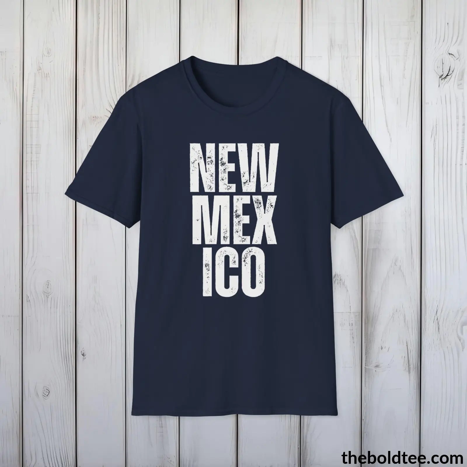 T-Shirt Navy / S NEW MEXICO Tee - Casual, Sustainable & Soft Cotton Crewneck Unisex T-Shirt - 9 Bold Colors