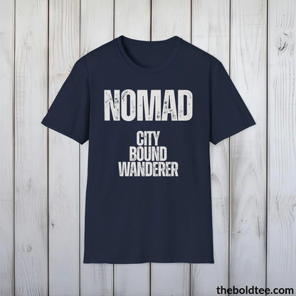 T-Shirt Navy / S NOMAD - City Bound Wanderer Tee - Bold Urbnan Cotton T-Shirt - 9 Epic Colors Available