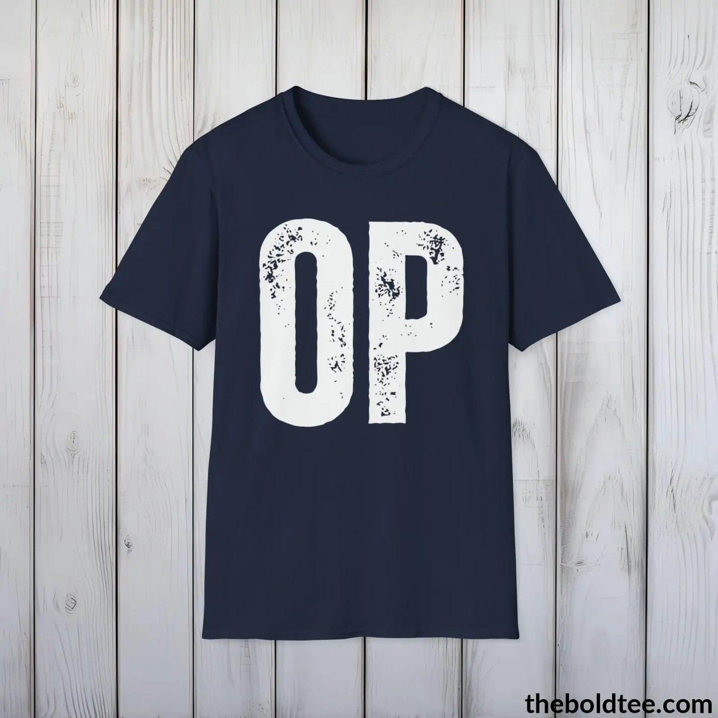 T-Shirt Navy / S OP Gamer Tee - Sustainable & Soft Cotton Crewneck Unisex T-Shirt - 9 Bold Colors