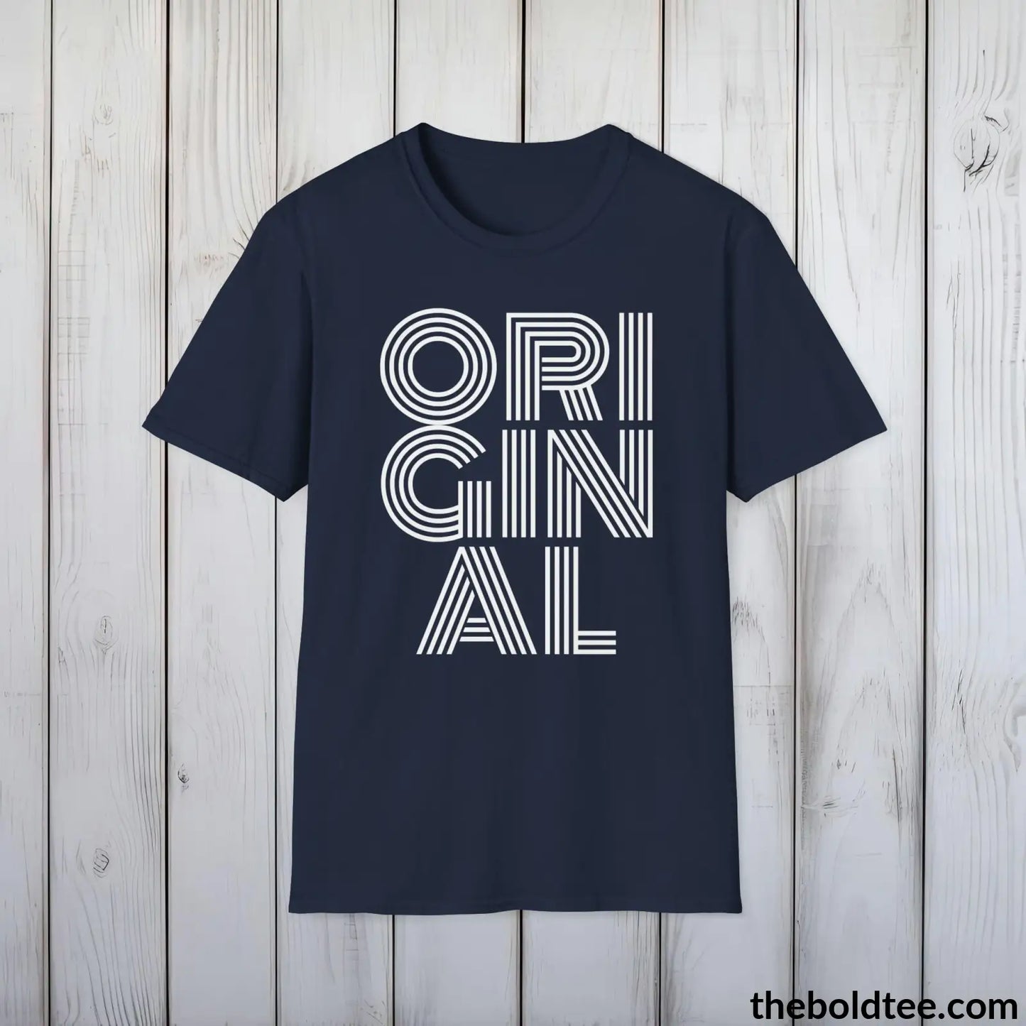 T-Shirt Navy / S Original Tee - Sustainable & Soft Cotton Crewneck Unisex T-Shirt - 9 Bold Colors