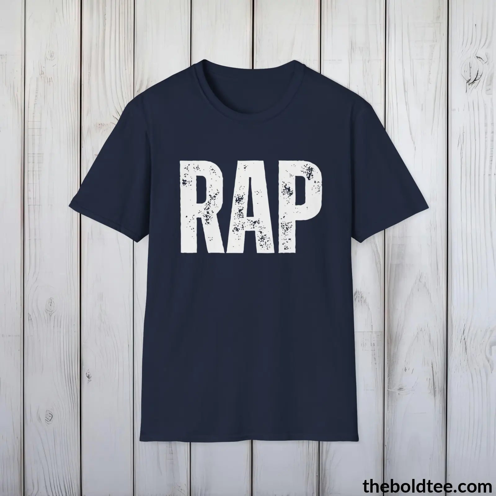 T-Shirt Navy / S RAP Tee - Bold Urbnan Cotton T-Shirt - 9 Epic Colors Available