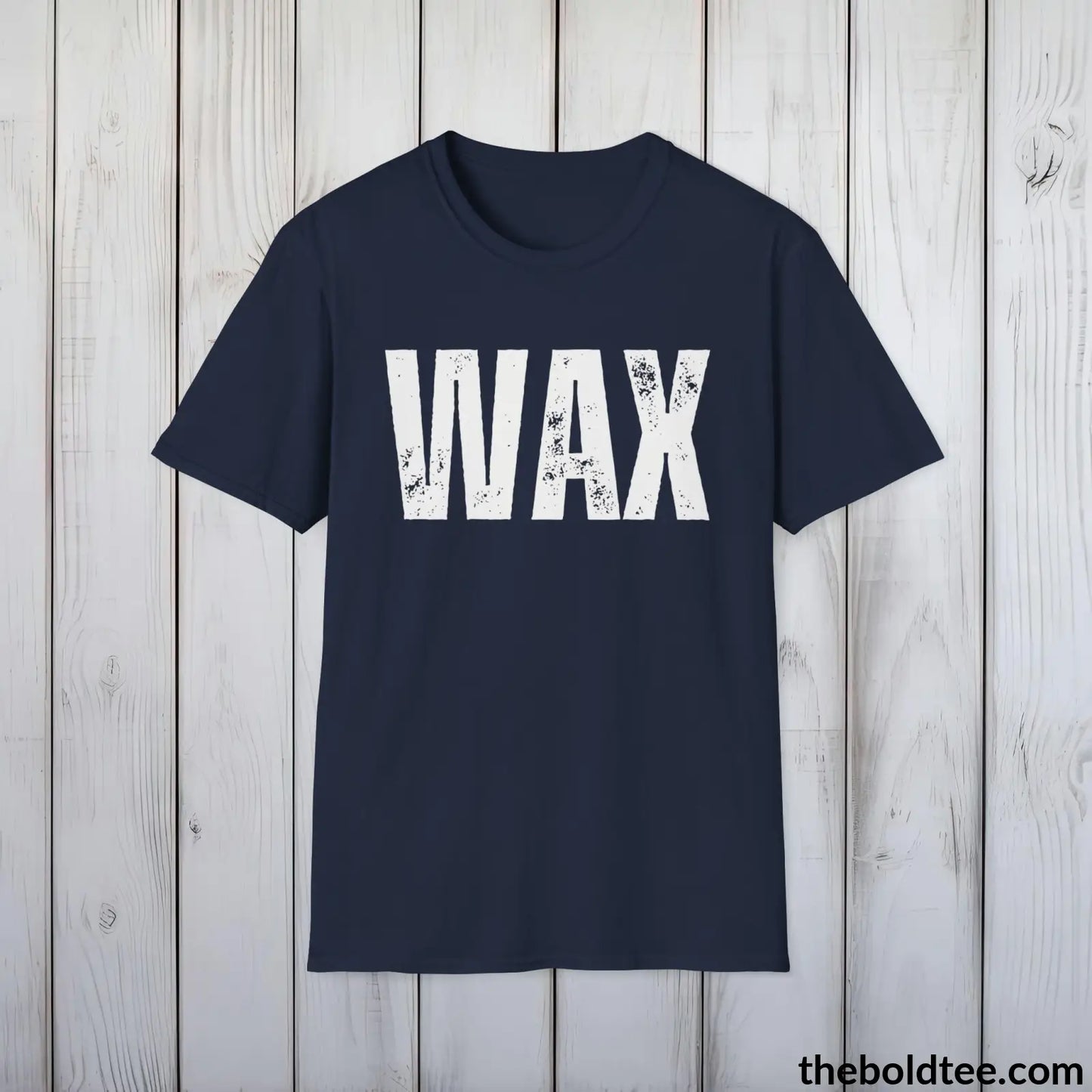 T-Shirt Navy / S WAX Tee - Bold Urbnan Cotton T-Shirt - 9 Epic Colors Available