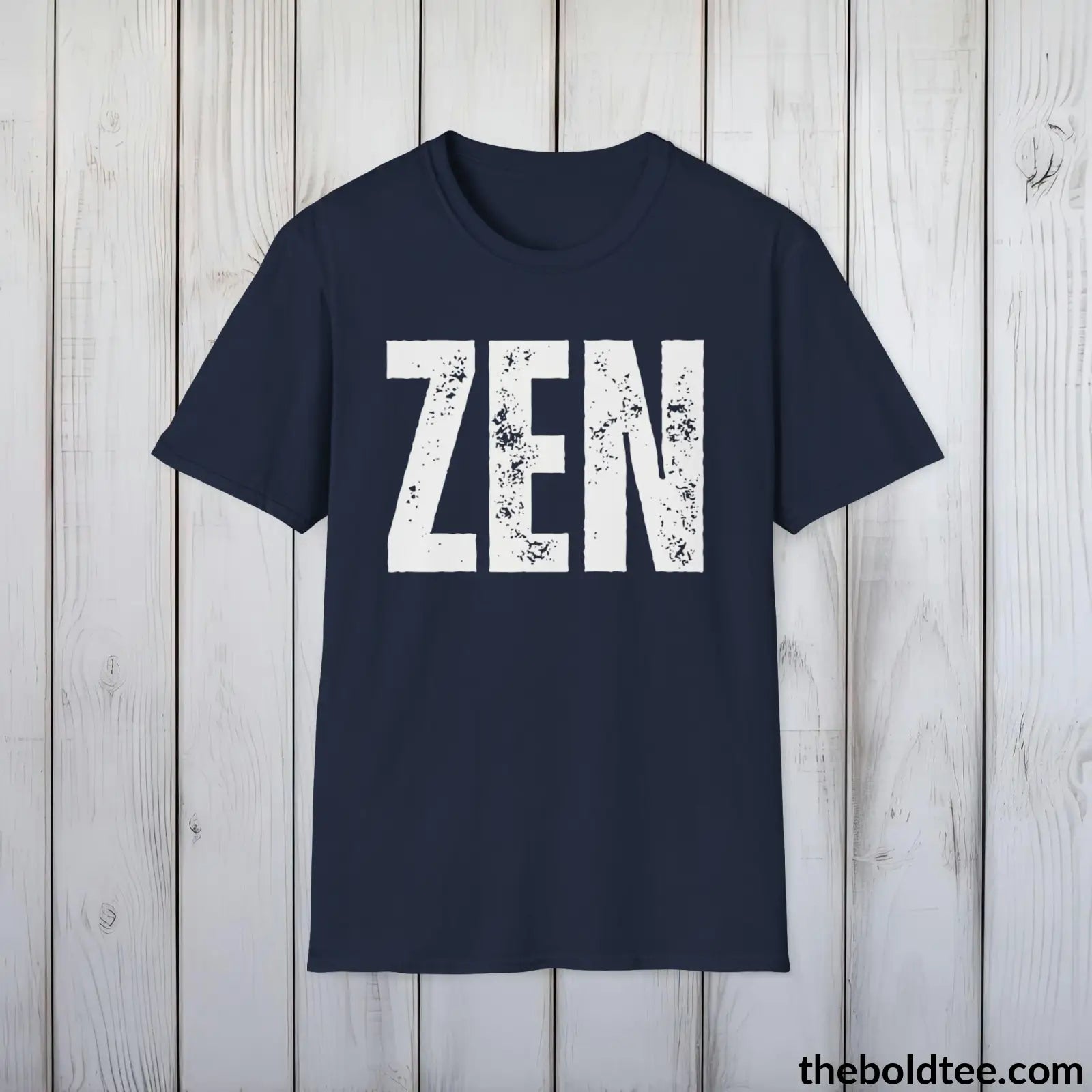 T-Shirt Navy / S ZEN Tee - Bold Urbnan Cotton T-Shirt - 9 Epic Colors Available