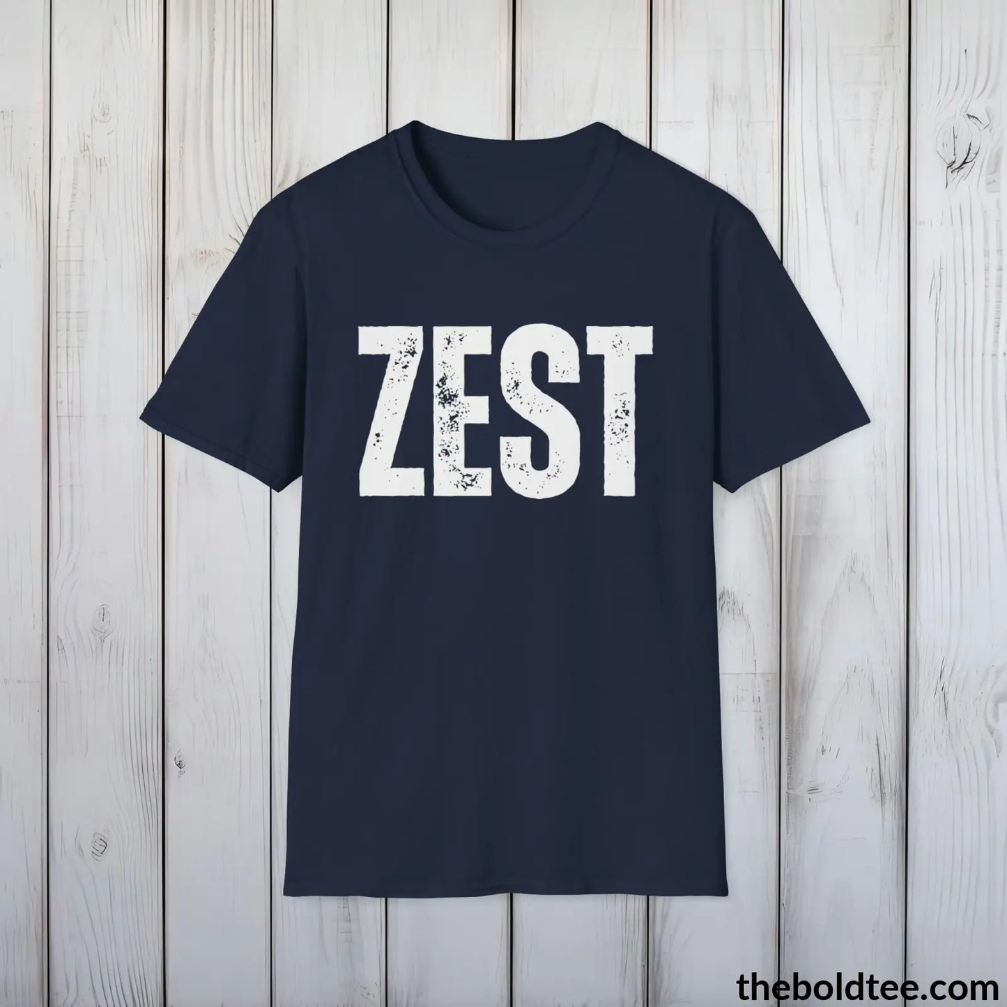 T-Shirt Navy / S ZEST Tee - Bold Urbnan Cotton T-Shirt - 9 Epic Colors Available