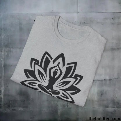 T-Shirt Peaceful Yoga Tee - Sustainable & Soft Cotton Crewneck Unisex T-Shirt - 8 Serene Colors