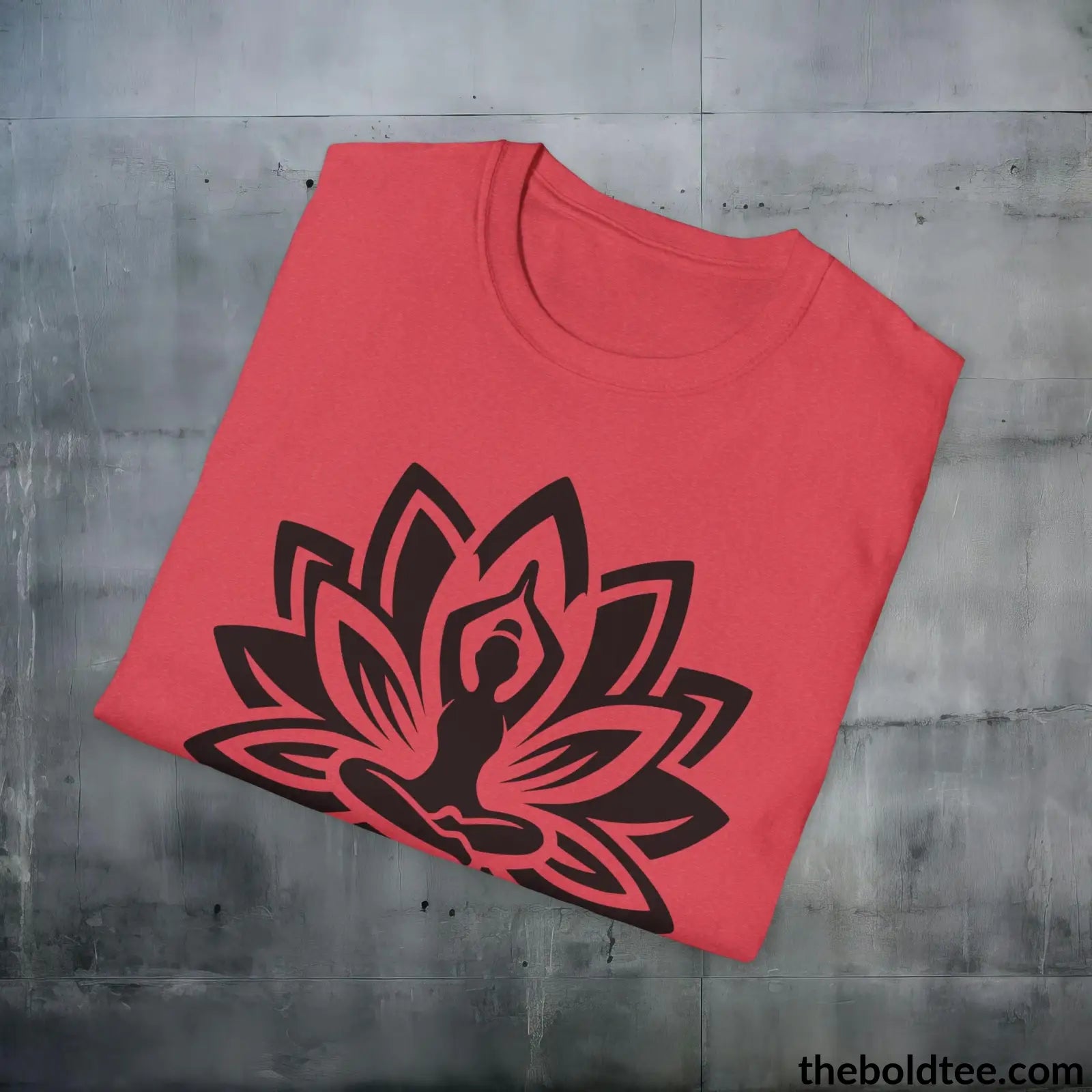 T-Shirt Peaceful Yoga Tee - Sustainable & Soft Cotton Crewneck Unisex T-Shirt - 8 Serene Colors