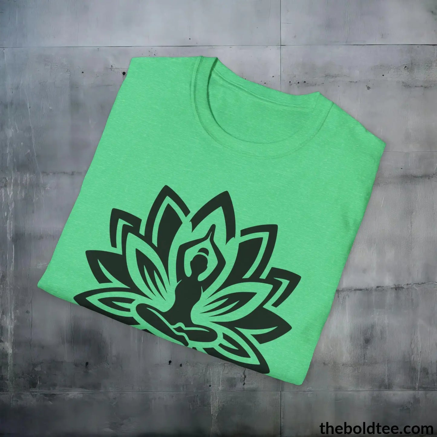 T-Shirt Peaceful Yoga Tee - Sustainable & Soft Cotton Crewneck Unisex T-Shirt - 8 Serene Colors