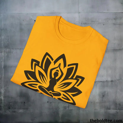 T-Shirt Peaceful Yoga Tee - Sustainable & Soft Cotton Crewneck Unisex T-Shirt - 8 Serene Colors