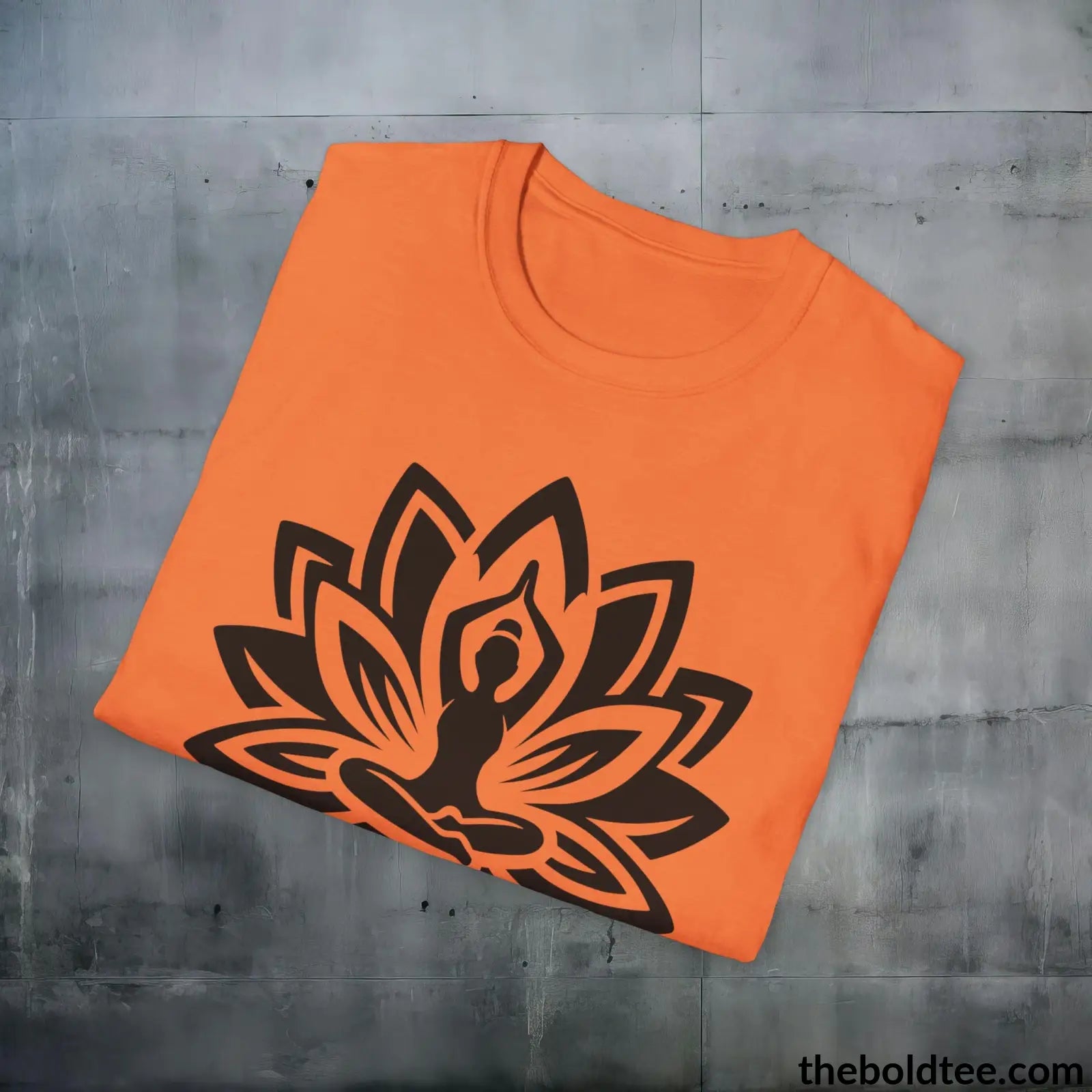 T-Shirt Peaceful Yoga Tee - Sustainable & Soft Cotton Crewneck Unisex T-Shirt - 8 Serene Colors