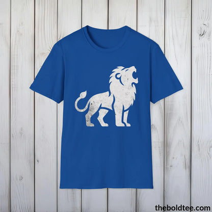 T-Shirt Roaring Lion Tee - Bold Urbnan Cotton T-Shirt - 9 Epic Colors Available