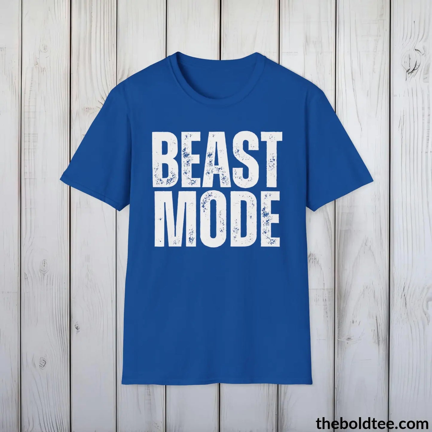 T-Shirt Royal / S Bold BEAST MODE Tee - Premium Cotton Crewneck Unisex T-Shirt - 9 Bold Colors