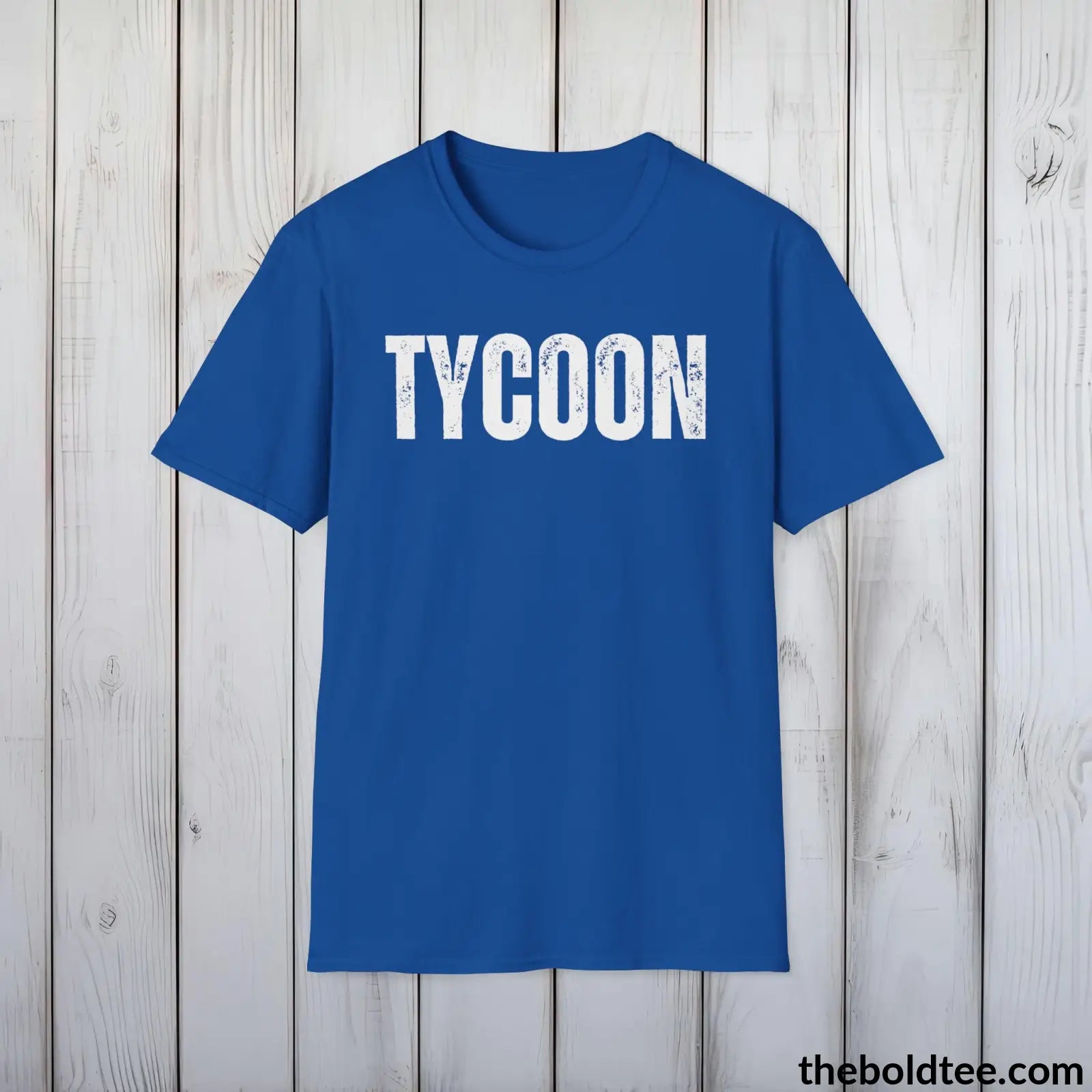 T-Shirt Royal / S Bold TYCOON Tee - Premium Cotton Crewneck Unisex T-Shirt - 9 Bold Colors