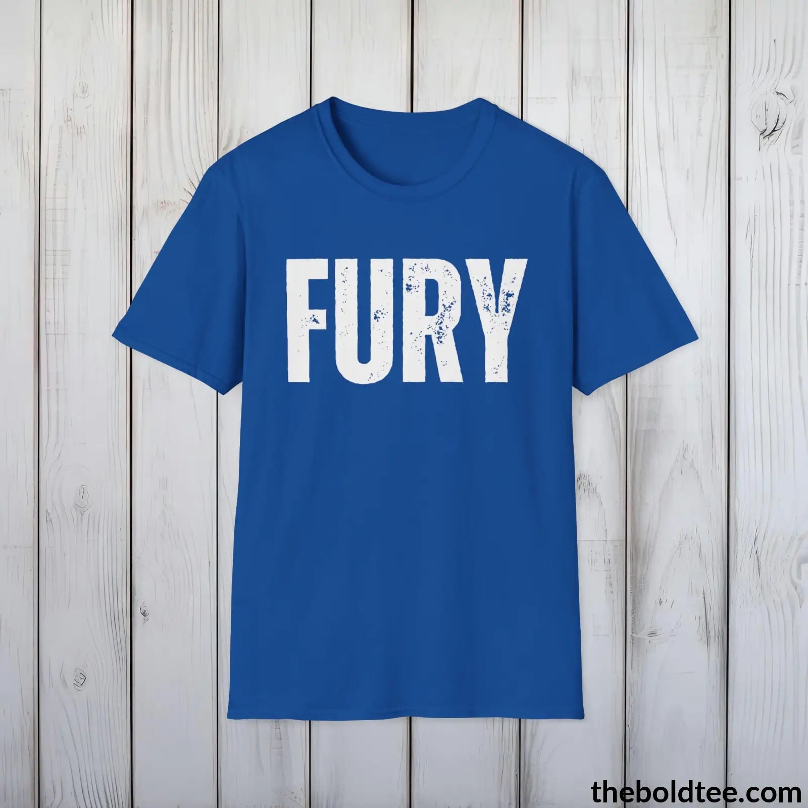 T-Shirt Royal / S FURY Tee - Bold Urbnan Cotton T-Shirt - 9 Epic Colors Available