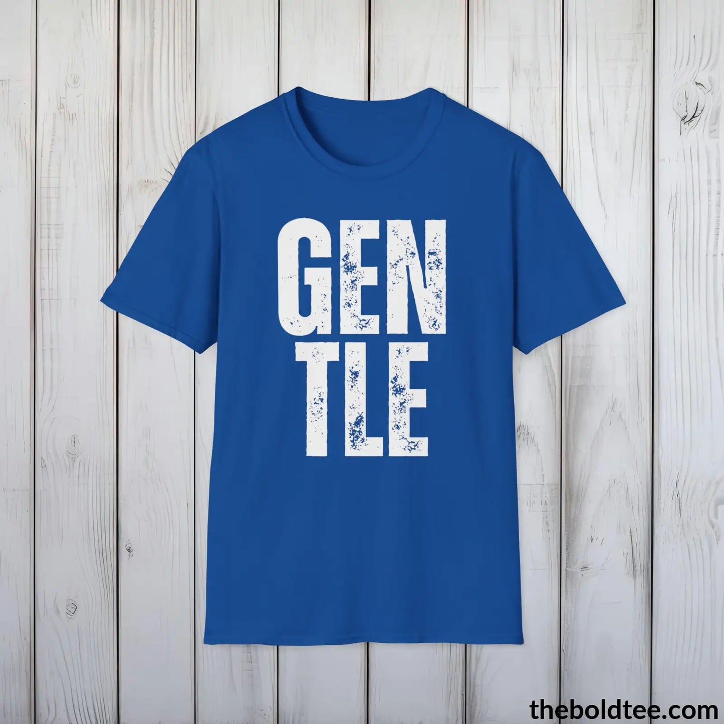 T-Shirt Royal / S GENTLE Tee - Casual, Sustainable & Soft Cotton Crewneck Unisex T-Shirt - 9 Bold Colors