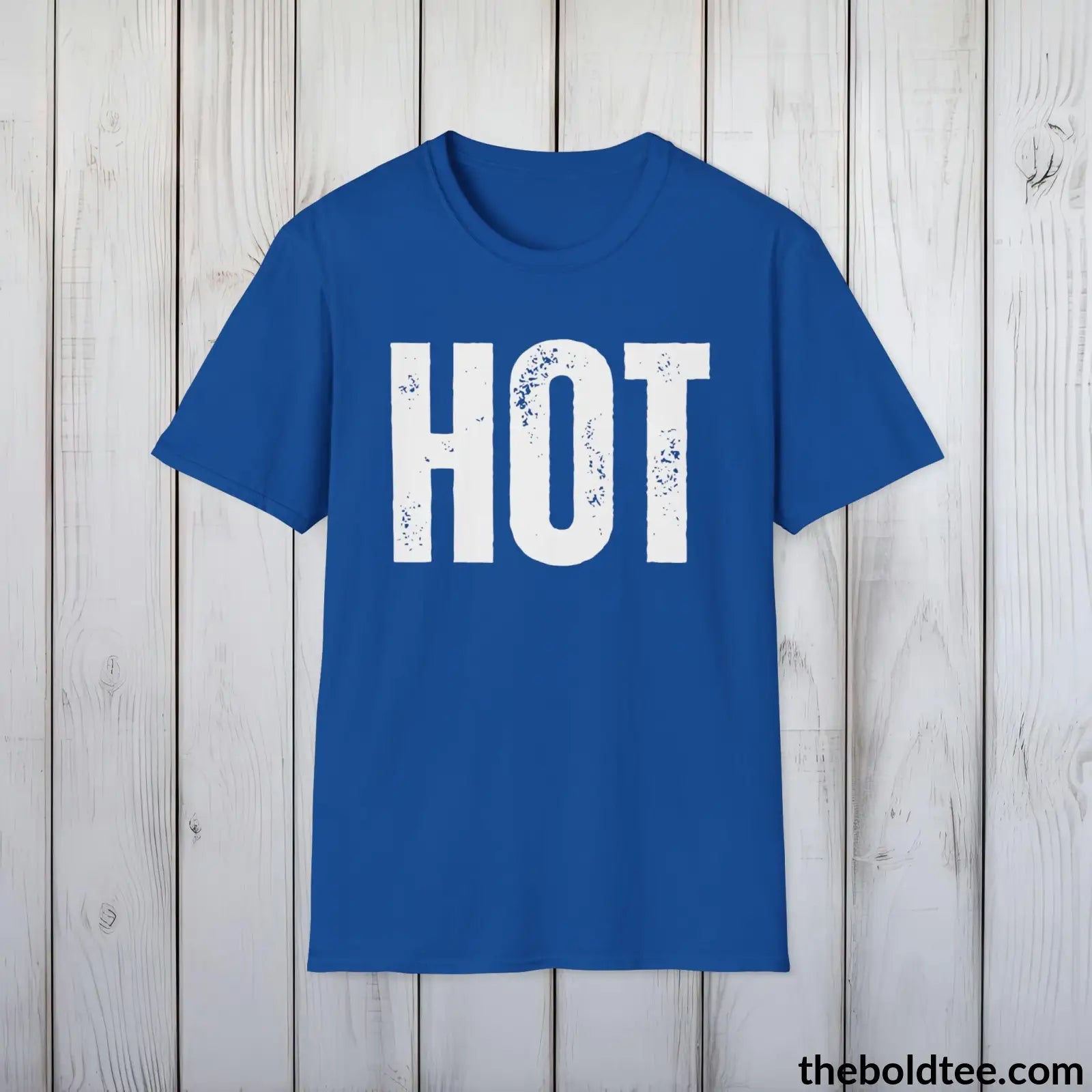 T-Shirt Royal / S HOT Tee - Bold Urbnan Cotton T-Shirt - 9 Epic Colors Available