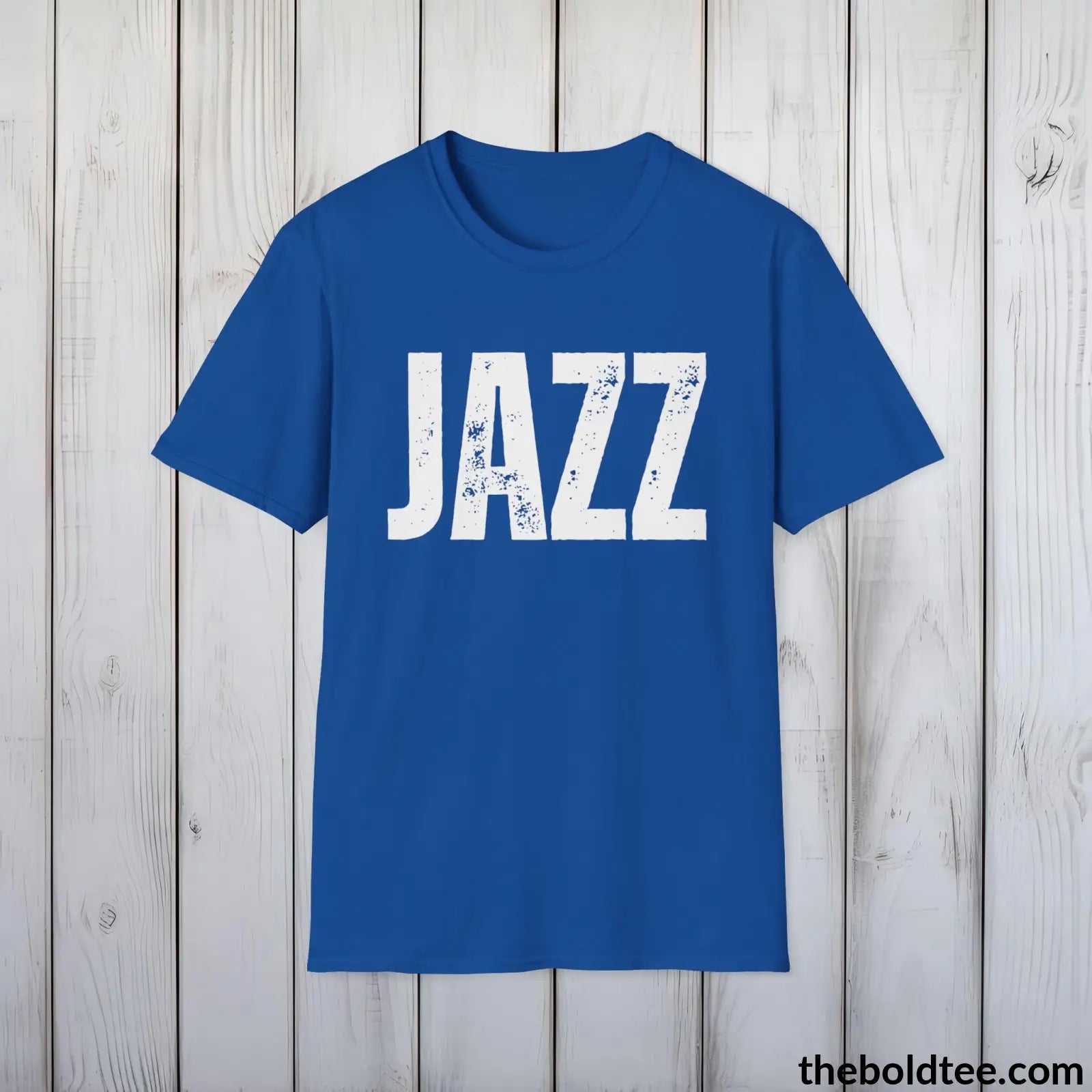 T-Shirt Royal / S JAZZ Tee - Bold Urbnan Cotton T-Shirt - 9 Epic Colors Available