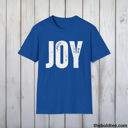 T-Shirt Royal / S JOY Tee - Bold Urbnan Cotton T-Shirt - 9 Epic Colors Available