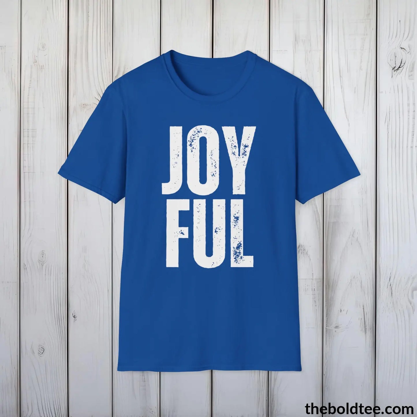 T-Shirt Royal / S JOYFUL Tee - Casual, Sustainable & Soft Cotton Crewneck Unisex T-Shirt - 9 Bold Colors