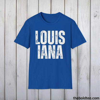 T-Shirt Royal / S LOUISIANA Tee - Casual, Sustainable & Soft Cotton Crewneck Unisex T-Shirt - 9 Bold Colors