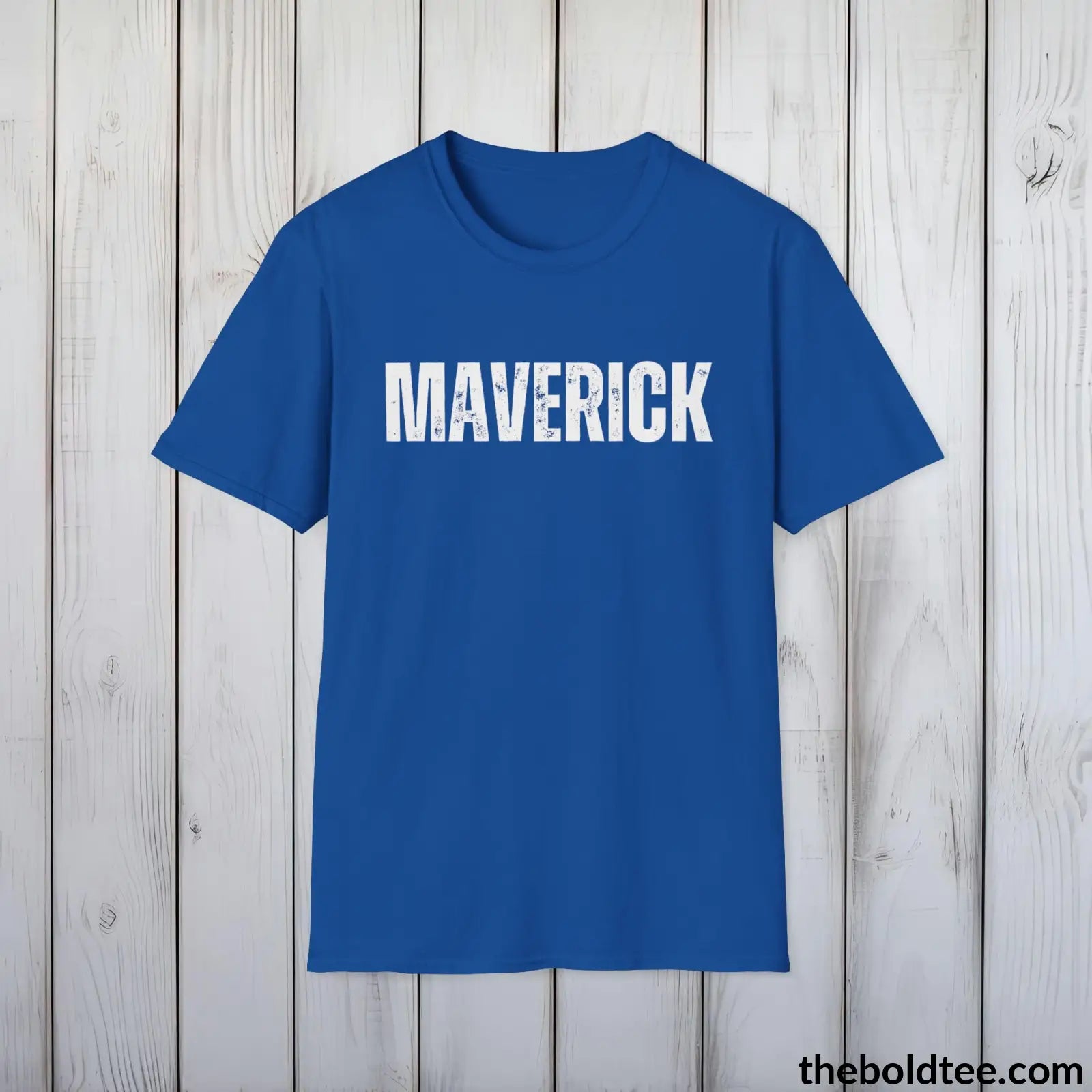 T-Shirt Royal / S MAVERICK Tee - Bold Urbnan Cotton T-Shirt - 9 Epic Colors Available