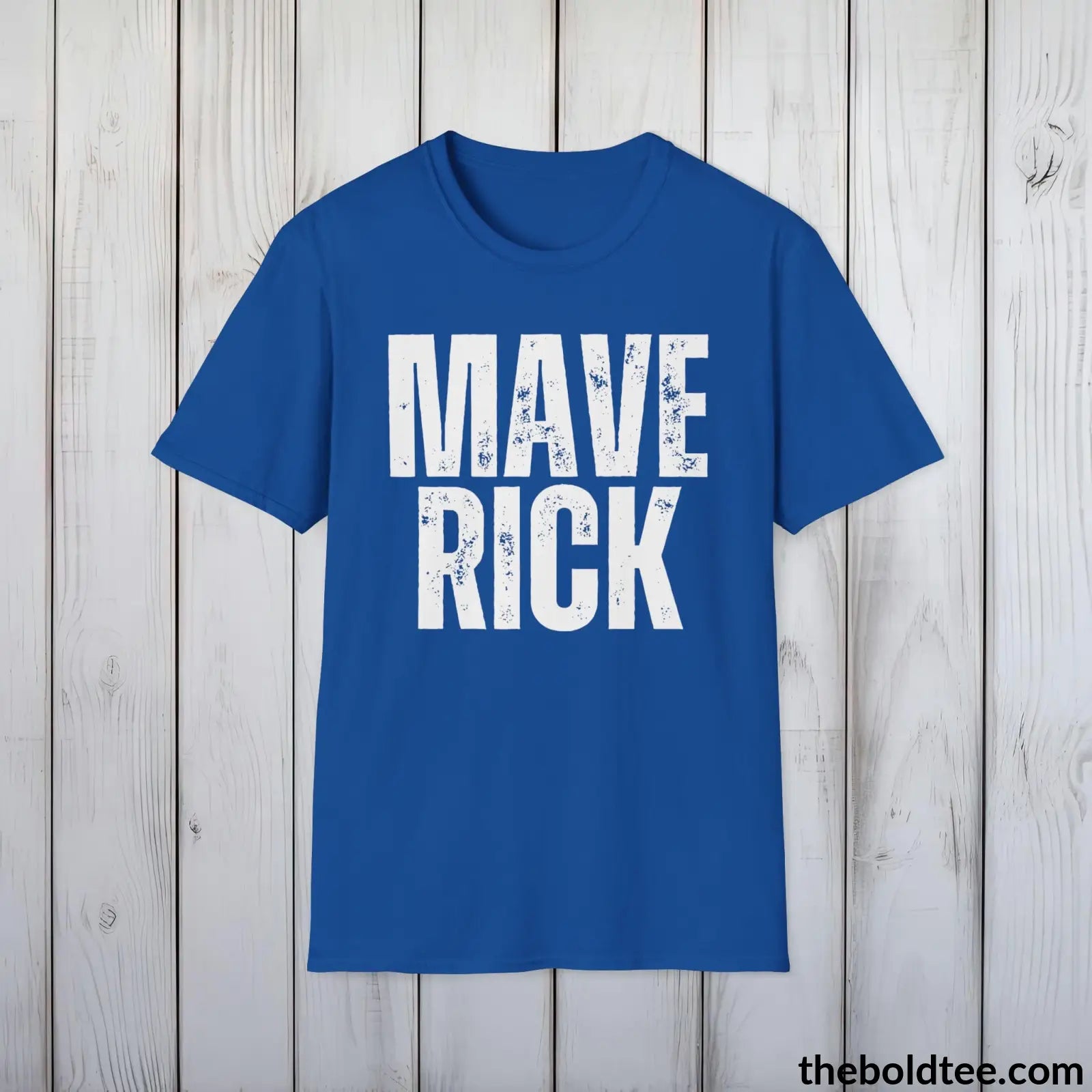 T-Shirt Royal / S MAVERICK Tee - Casual, Sustainable & Soft Cotton Crewneck Unisex T-Shirt - 9 Bold Colors