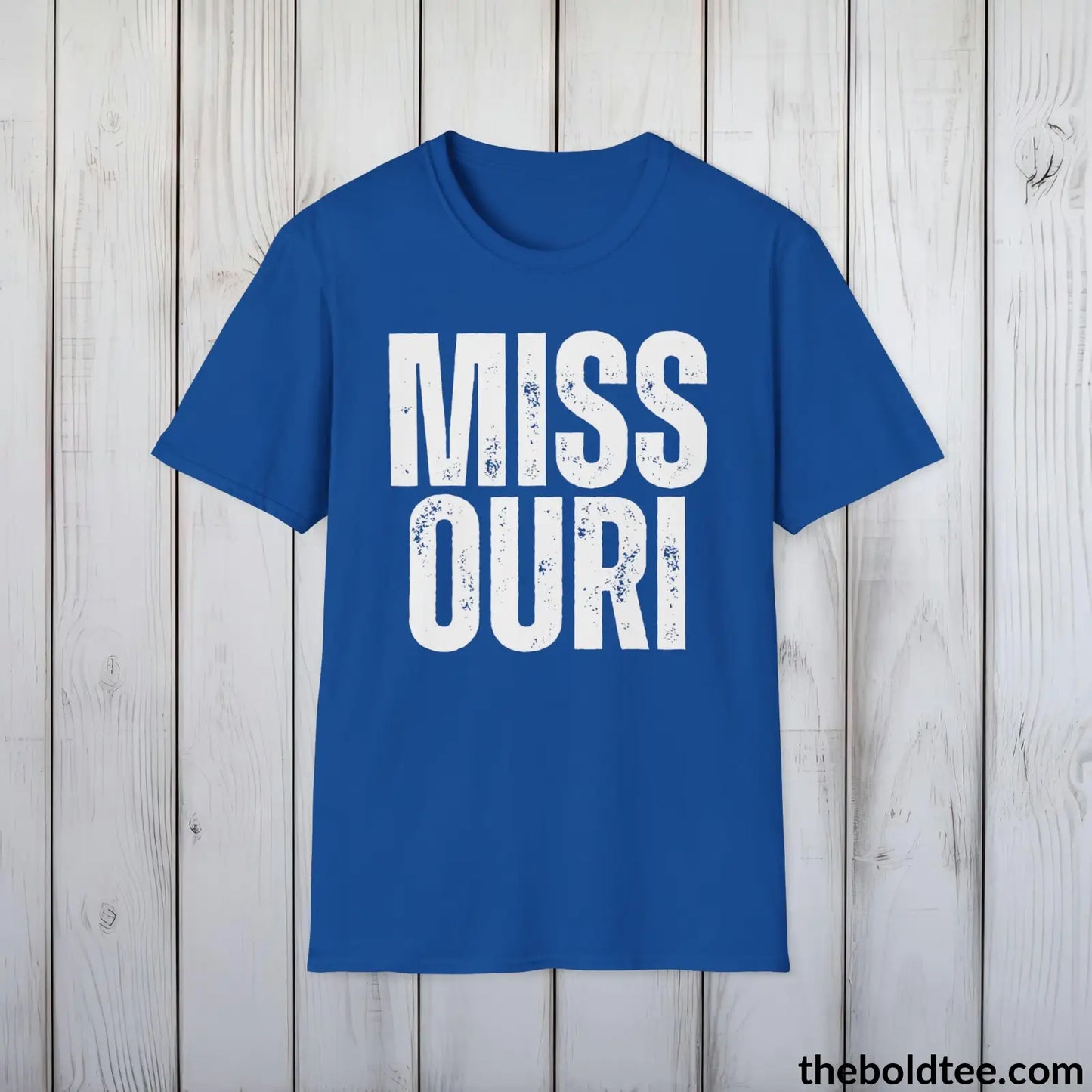 T-Shirt Royal / S MISSOURI Tee - Casual, Sustainable & Soft Cotton Crewneck Unisex T-Shirt - 9 Bold Colors