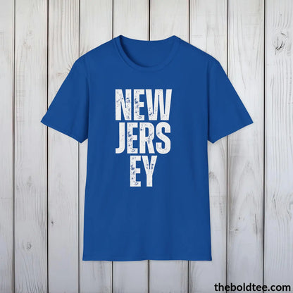 T-Shirt Royal / S NEW JERSEY Tee - Casual, Sustainable & Soft Cotton Crewneck Unisex T-Shirt - 9 Bold Colors