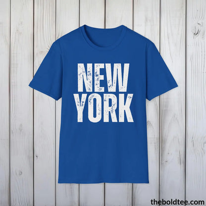 T-Shirt Royal / S NEW YORK Tee - Casual, Sustainable & Soft Cotton Crewneck Unisex T-Shirt - 9 Bold Colors