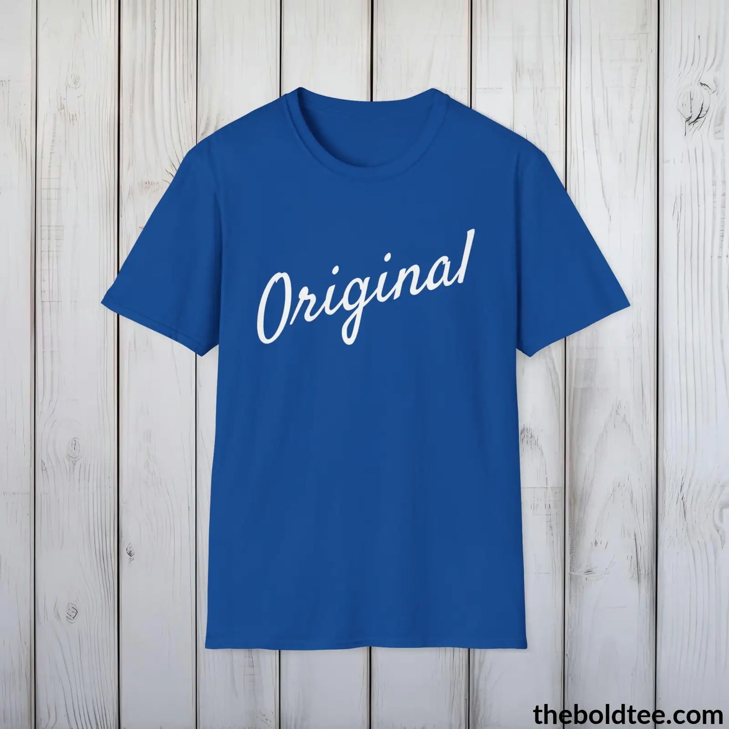 T-Shirt Royal / S Original Tee - Sustainable & Soft Cotton Crewneck Unisex T-Shirt - 9 Bold Colors