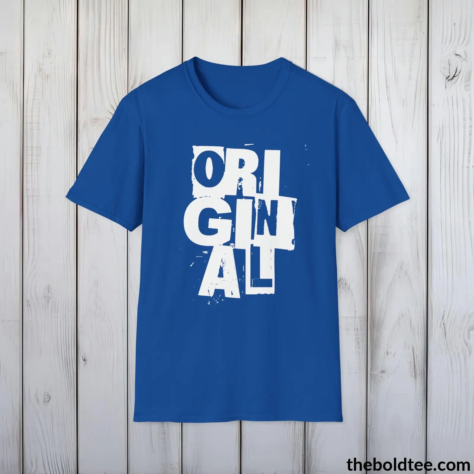 T-Shirt Royal / S Original Tee - Sustainable & Soft Cotton Crewneck Unisex T-Shirt - 9 Bold Colors