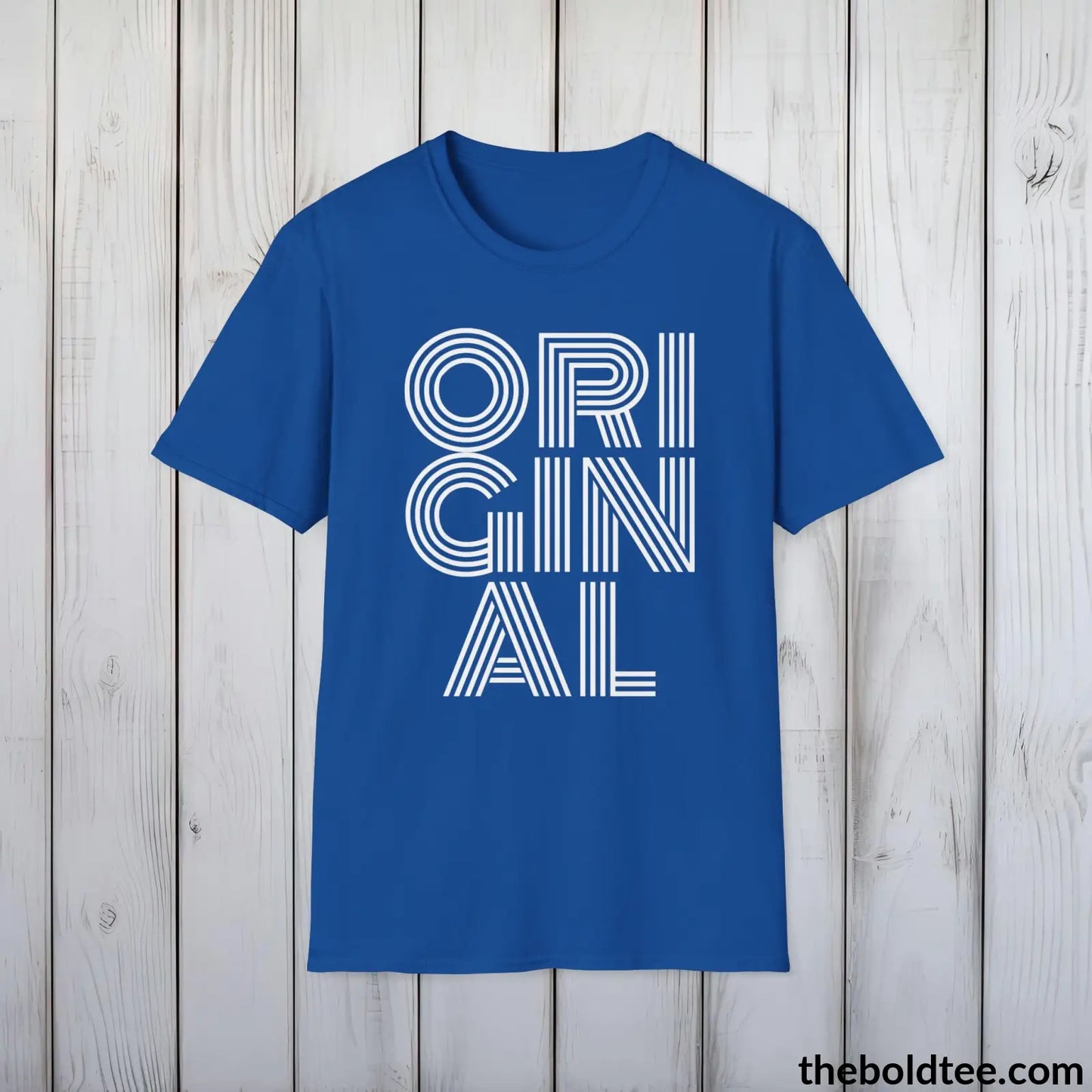 T-Shirt Royal / S Original Tee - Sustainable & Soft Cotton Crewneck Unisex T-Shirt - 9 Bold Colors