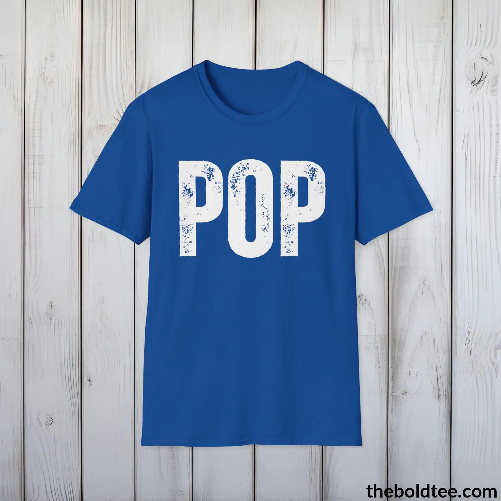 T-Shirt Royal / S POP Tee - Bold Urbnan Cotton T-Shirt - 9 Epic Colors Available