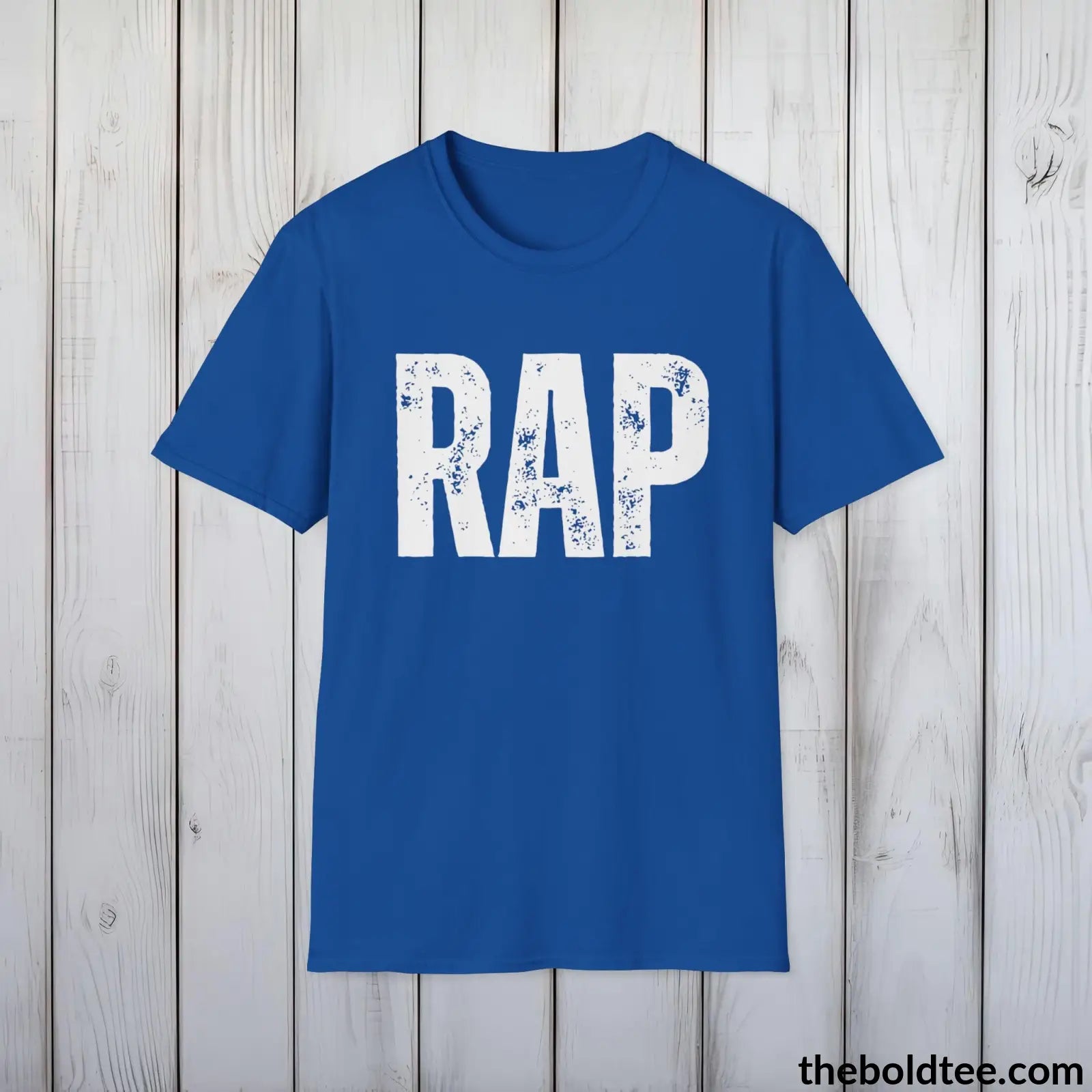 T-Shirt Royal / S RAP Tee - Bold Urbnan Cotton T-Shirt - 9 Epic Colors Available