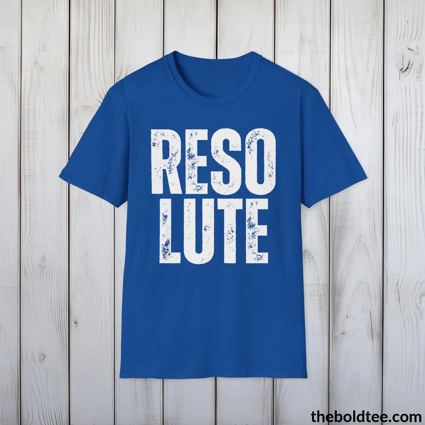 T-Shirt Royal / S RESOLUTE Tee - Casual, Sustainable & Soft Cotton Crewneck Unisex T-Shirt - 9 Bold Colors