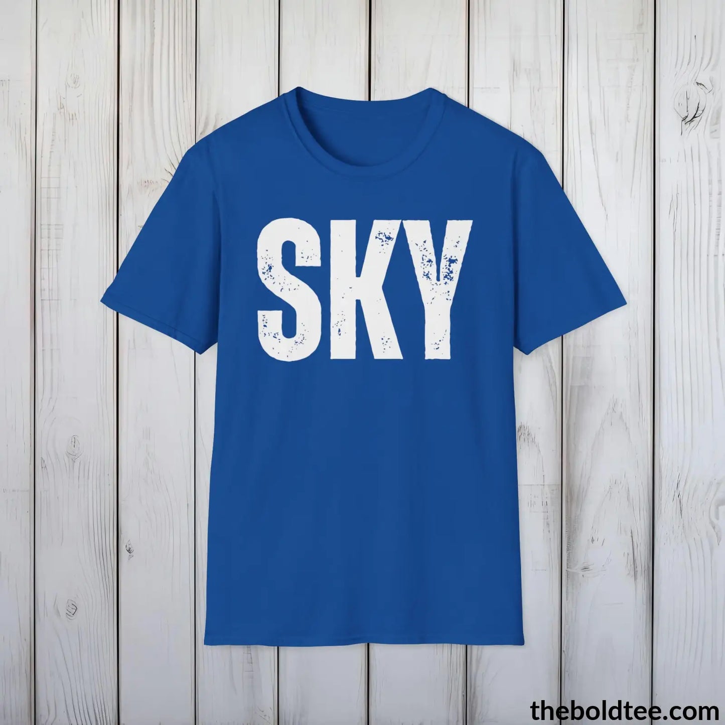 T-Shirt Royal / S SKY Tee - Bold Urbnan Cotton T-Shirt - 9 Epic Colors Available