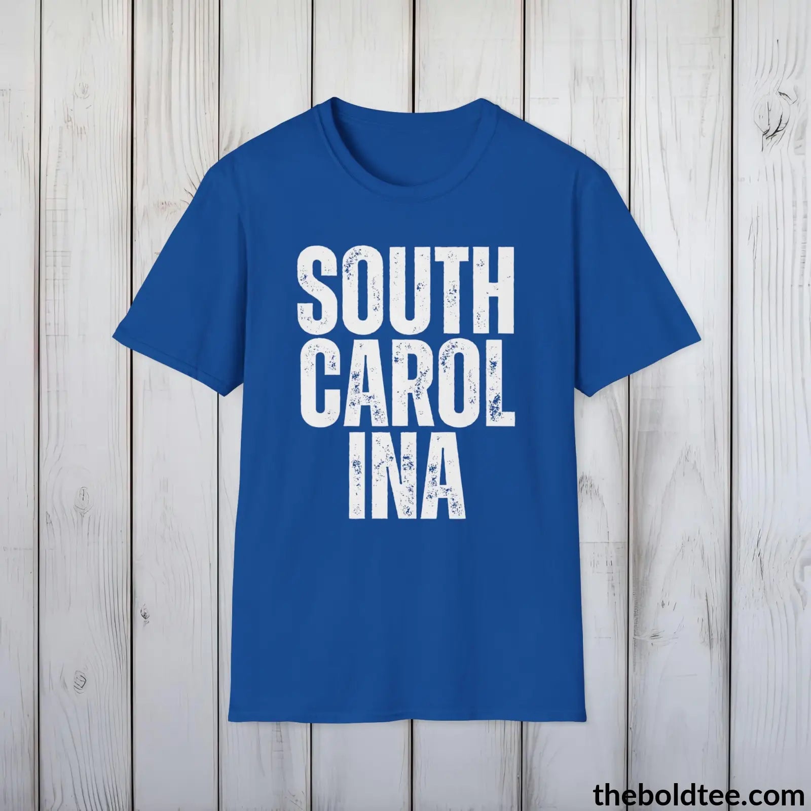 T-Shirt Royal / S SOUTH CAROLINA Tee - Casual, Sustainable & Soft Cotton Crewneck Unisex T-Shirt - 9 Bold Colors