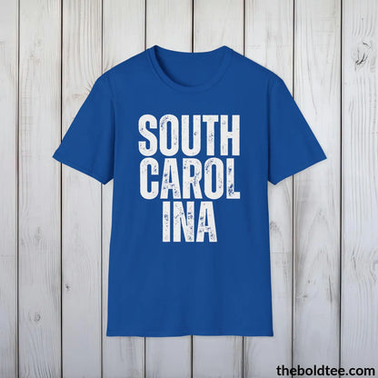 T-Shirt Royal / S SOUTH CAROLINA Tee - Casual, Sustainable & Soft Cotton Crewneck Unisex T-Shirt - 9 Bold Colors