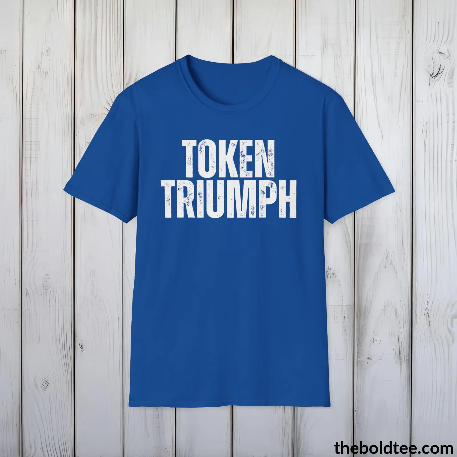 T-Shirt Royal / S TOKEN TRIUMPH Cryptocurrency Tee - Sustainable & Soft Cotton Crewneck Unisex T-Shirt - 9 Bold Colors