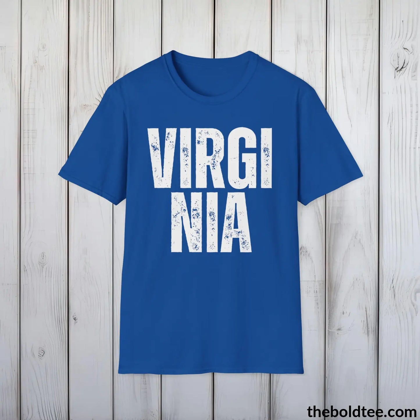 T-Shirt Royal / S VIRGINIA - Casual, Sustainable & Soft Cotton Crewneck Unisex T-Shirt - 9 Bold Colors