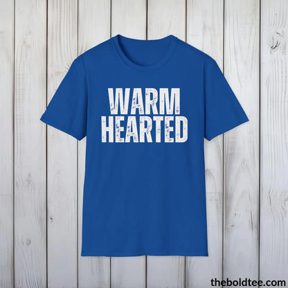 T-Shirt Royal / S WARMHEARTED Tee - Casual, Sustainable & Soft Cotton Crewneck Unisex T-Shirt - 9 Bold Colors