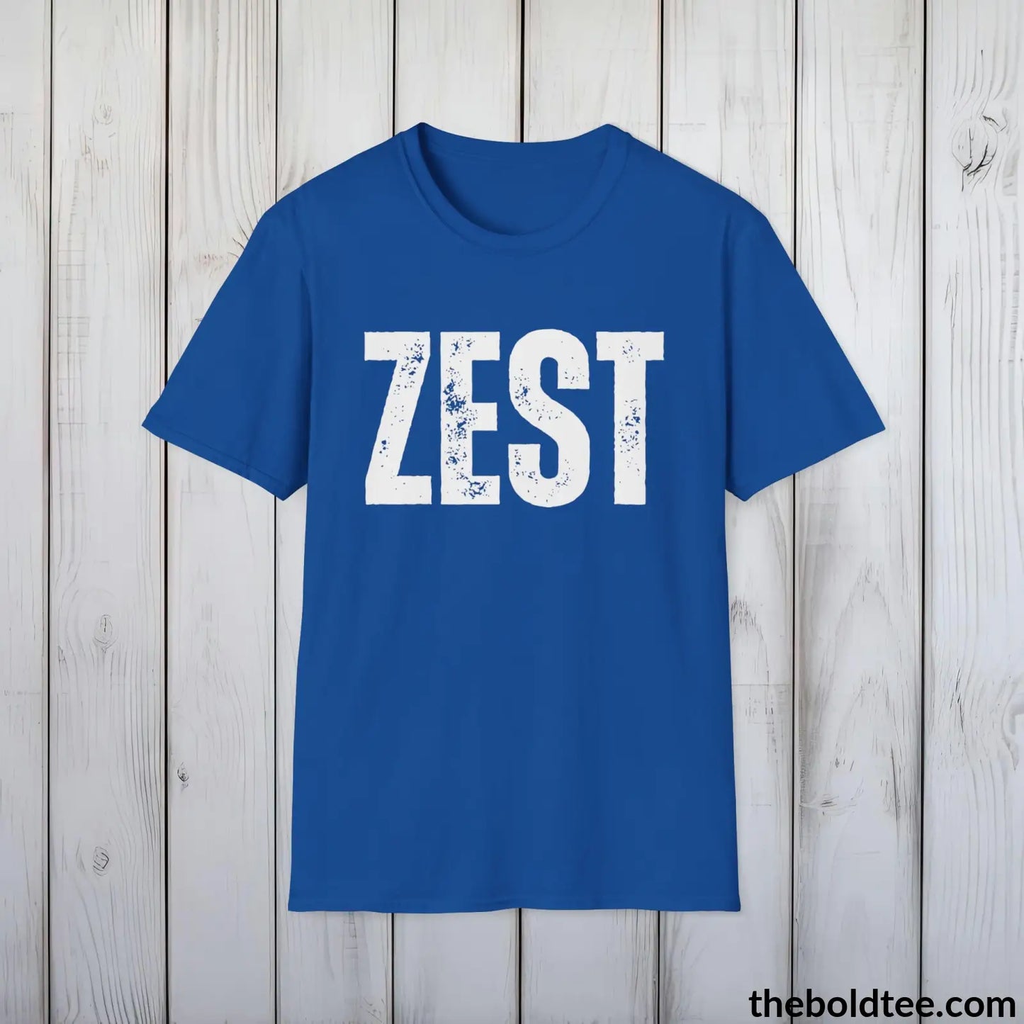 T-Shirt Royal / S ZEST Tee - Bold Urbnan Cotton T-Shirt - 9 Epic Colors Available