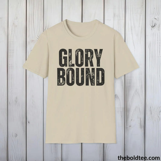 T-Shirt Sand / S GLORY BOUND Military Tee - Strong & Versatile Cotton Crewneck T-Shirt - 9 Bold Colors