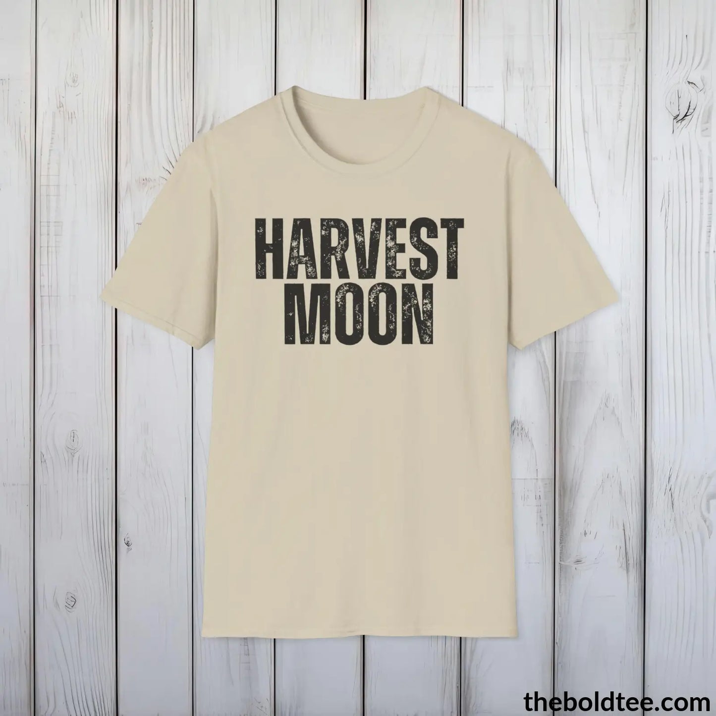 T-Shirt Sand / S HARVEST MOON Gardening Tee - Soft & Strong Cotton Crewneck Unisex T-Shirt - 8 Trendy Colors