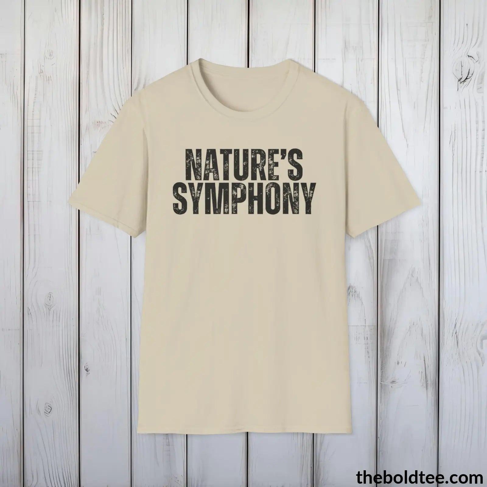 T-Shirt Sand / S NATURE'S SYMPHONY Gardening Tee - Soft & Strong Cotton Crewneck Unisex T-Shirt - 8 Trendy Colors