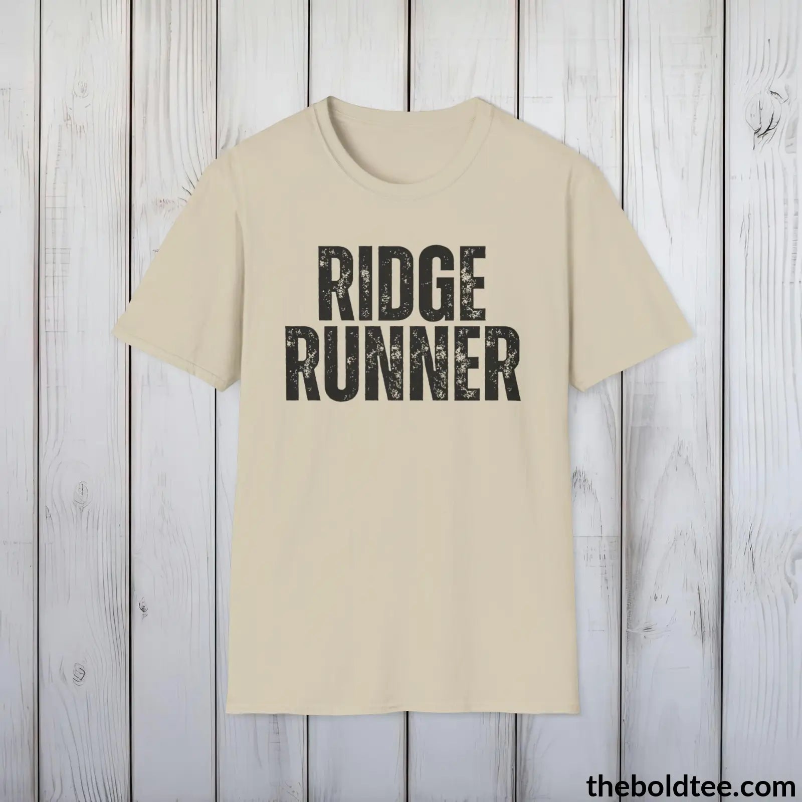 T-Shirt Sand / S RIDGE RUNNER Hiking Tee - Sustainable & Soft Cotton Crewneck Unisex T-Shirt - 8 Trendy Colors