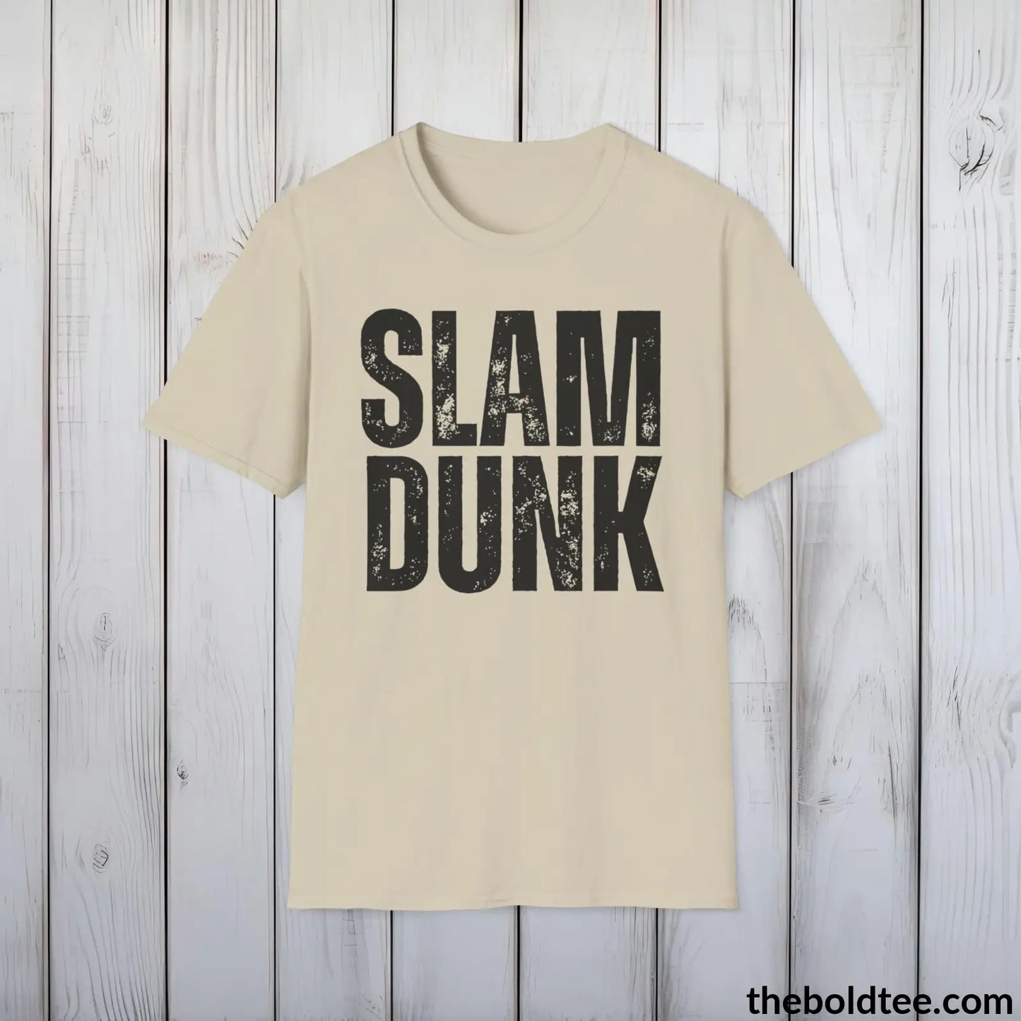 T-Shirt Sand / S SLAM DUNK Basketball Tee - Sustainable & Soft Cotton Crewneck Unisex T-Shirt - 9 Bold Colors