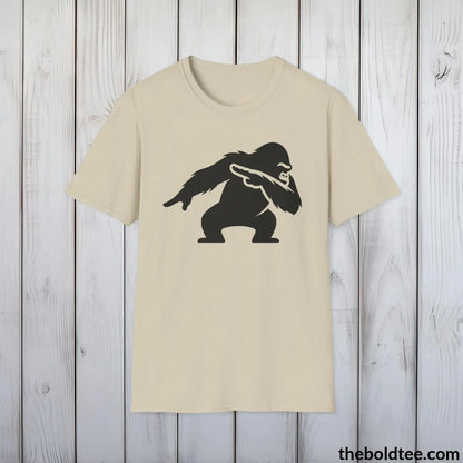 T-Shirt Sand / S The Bold Gorilla Dap Tee - Casual, Sustainable & Soft Cotton Crewneck Unisex T-Shirt - in 9 Bold Colors