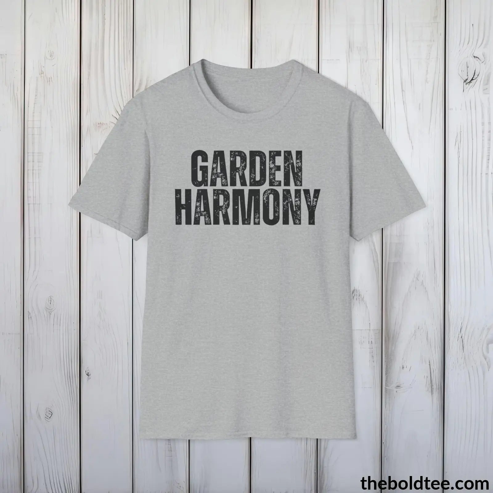 T-Shirt Sport Grey / S GARDEN HARMONY Gardening Tee - Soft & Strong Cotton Crewneck Unisex T-Shirt - 8 Trendy Colors