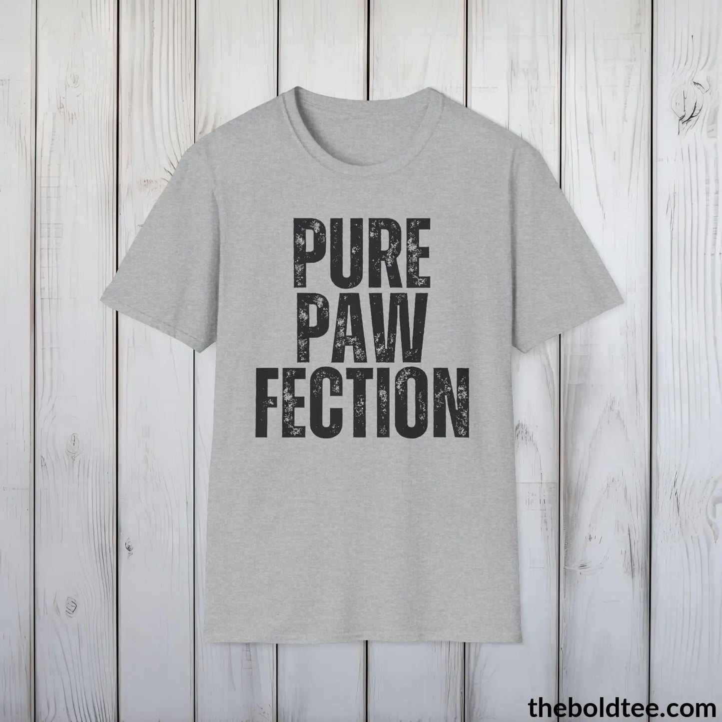 T-Shirt Sport Grey / S PURE PAWFECTION Tee - Sustainable & Soft Cotton Crewneck Unisex T-Shirt - 9 Bold Colors