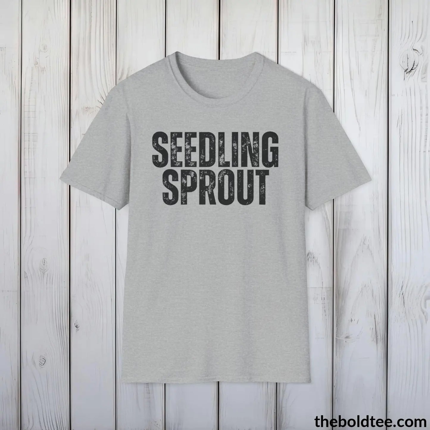 T-Shirt Sport Grey / S SEEDLING SPROUT Gardening Tee - Soft & Strong Cotton Crewneck Unisex T-Shirt - 8 Trendy Colors